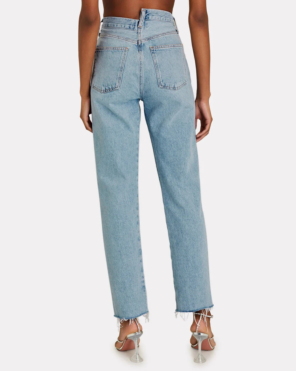 Intermix - Criss Cross Straight-Leg Jeans -