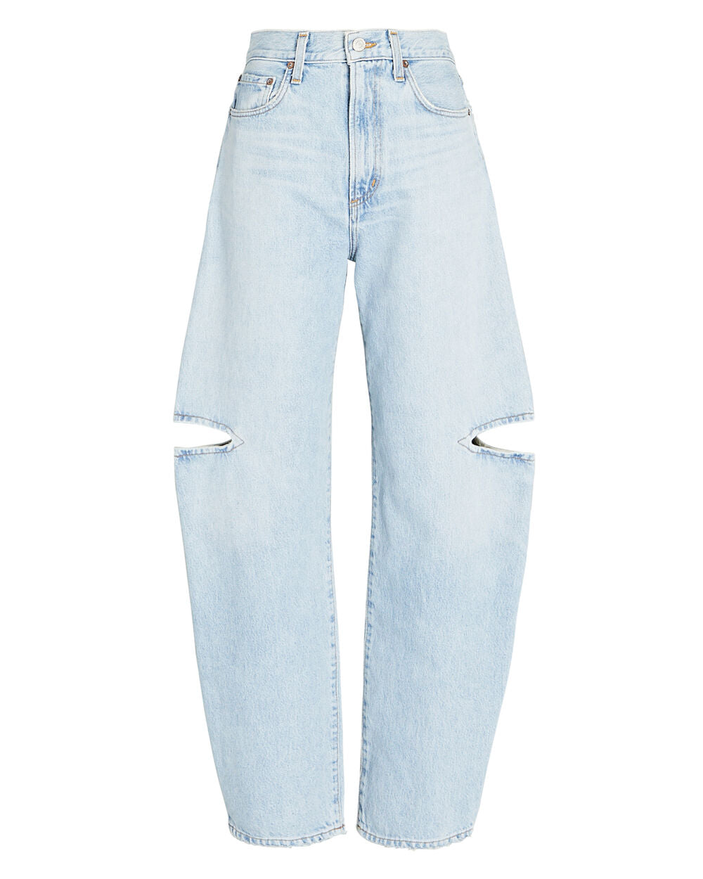 Intermix - Sanna Cut-Out Organic Curved-Leg Jeans -