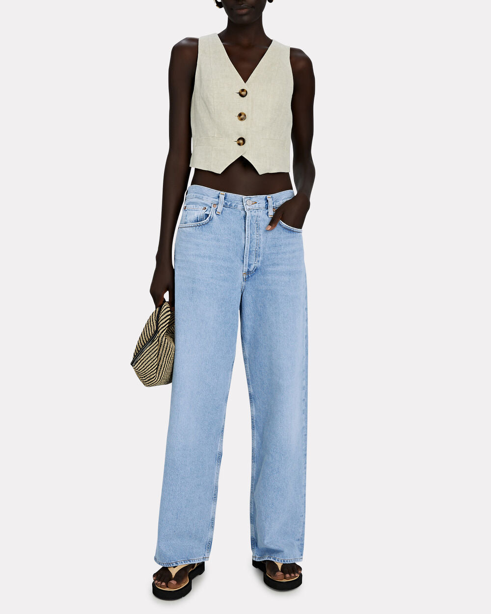 Intermix - Low-Slung Baggy Jeans -