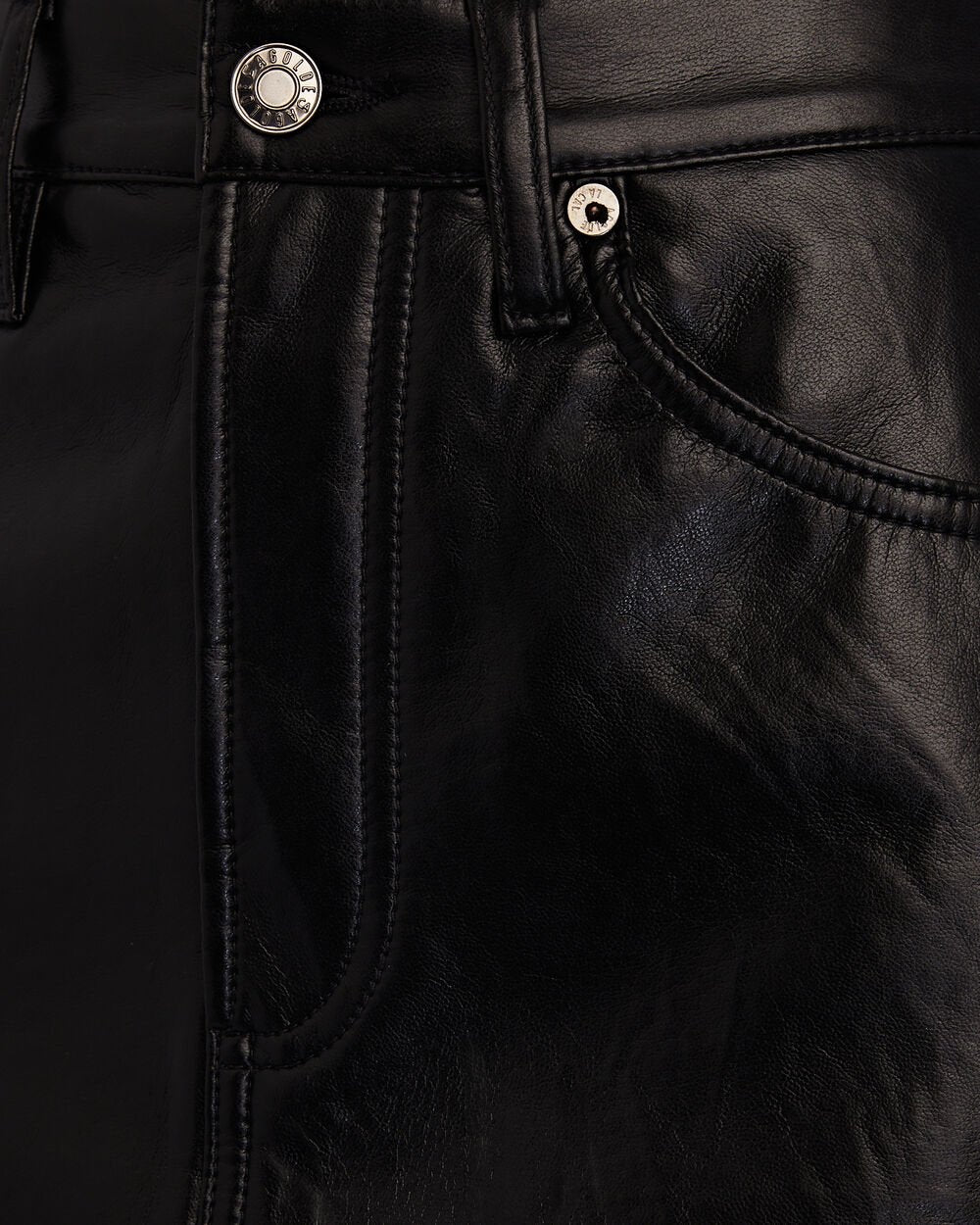 Intermix - Liv Recycled Leather Mini Skirt -