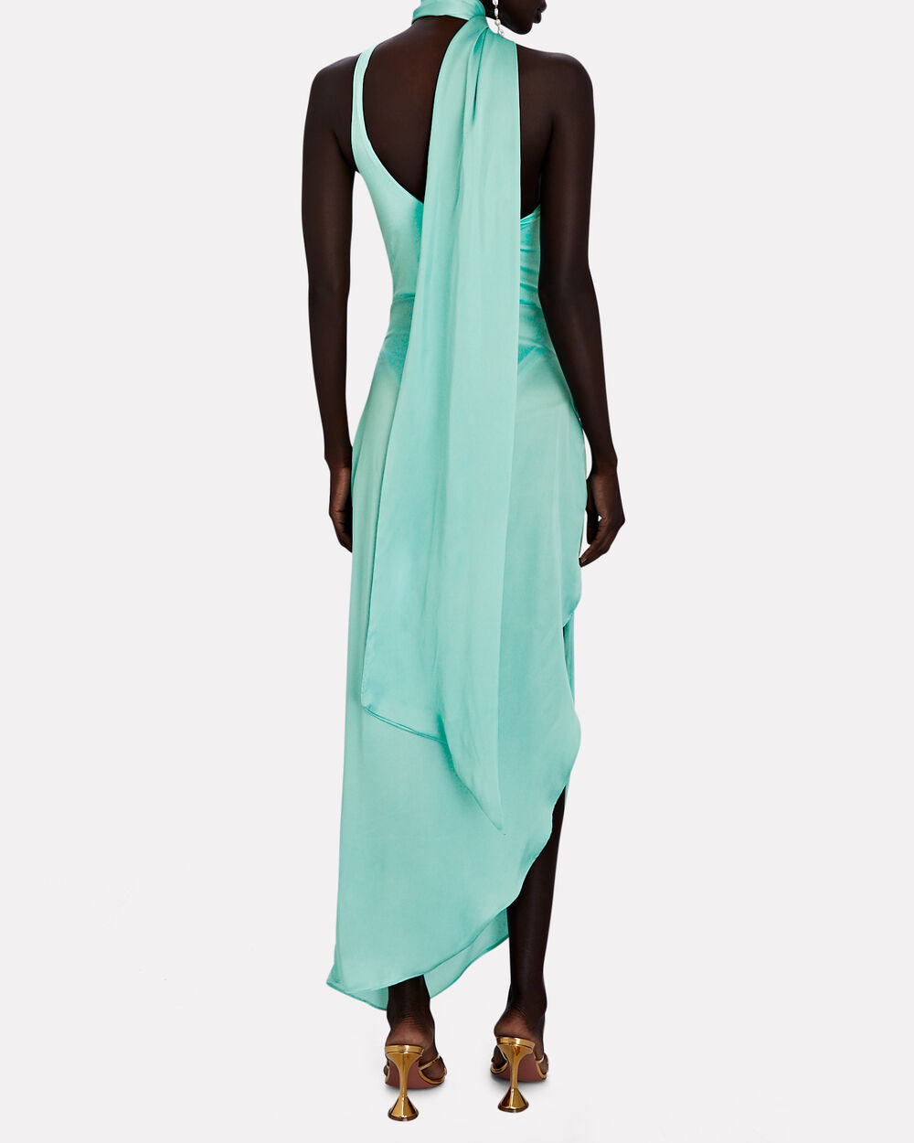 Intermix - Asaka Cut-Out Satin Maxi Dress -