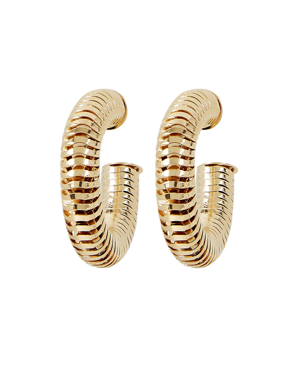 Intermix - Asher 18k Gold-Plated Hoop Earrings -