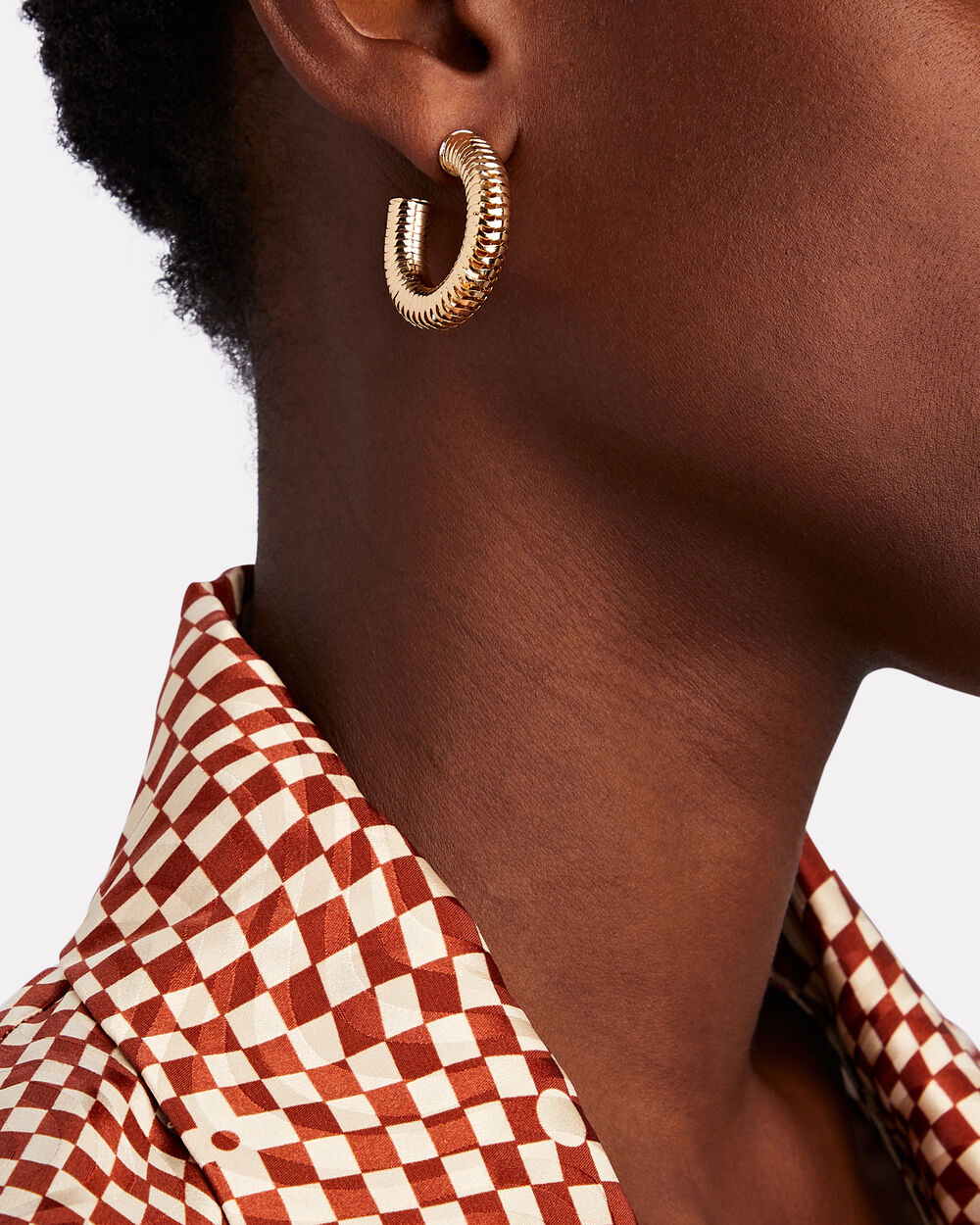Intermix - Asher 18k Gold-Plated Hoop Earrings -