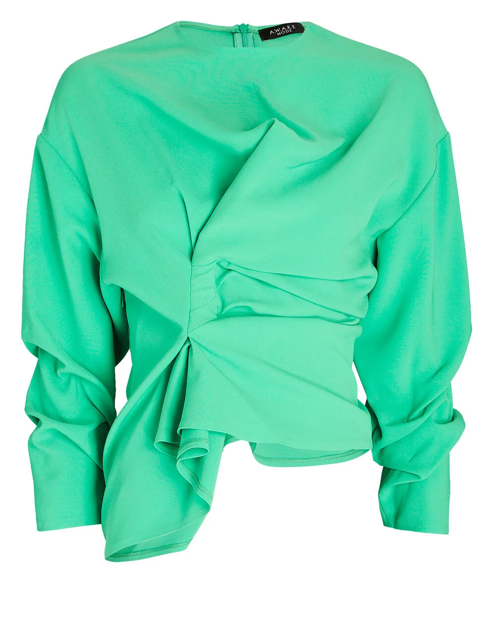 Intermix - Gathered Crepe Blouse -