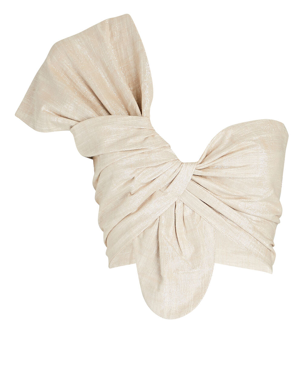 Intermix - Sol Knotted One-Shoulder Crop Top -