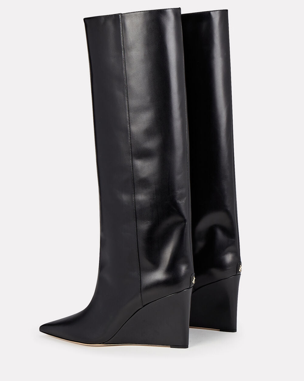 Intermix - Blake Leather Wedge Knee Boots -