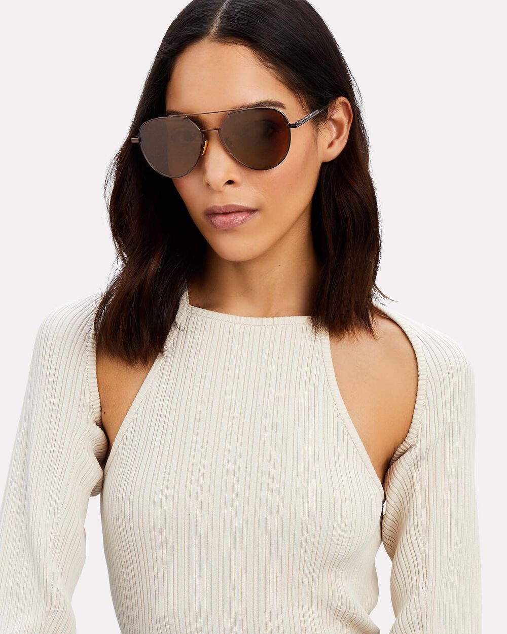 Intermix - Oversized Aviator Sunglasses -