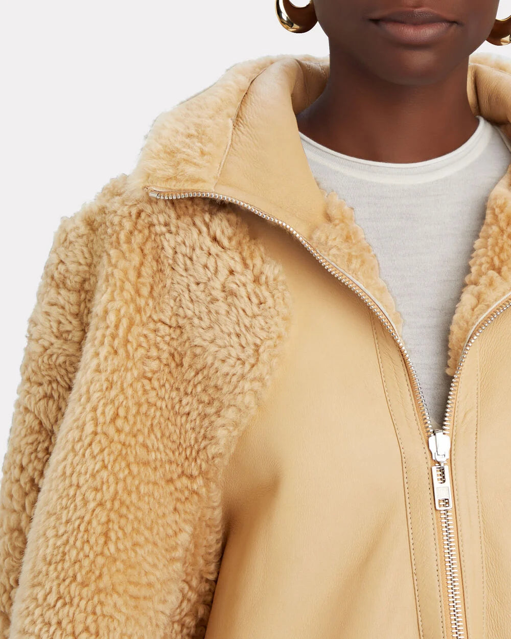 Intermix - Shift Cap Shearling Teddy Coat -