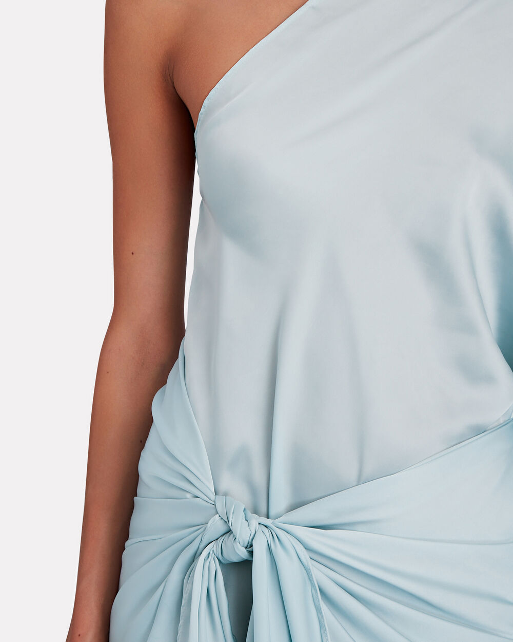 Intermix - Cabana One-Shoulder Satin Mini Dress -