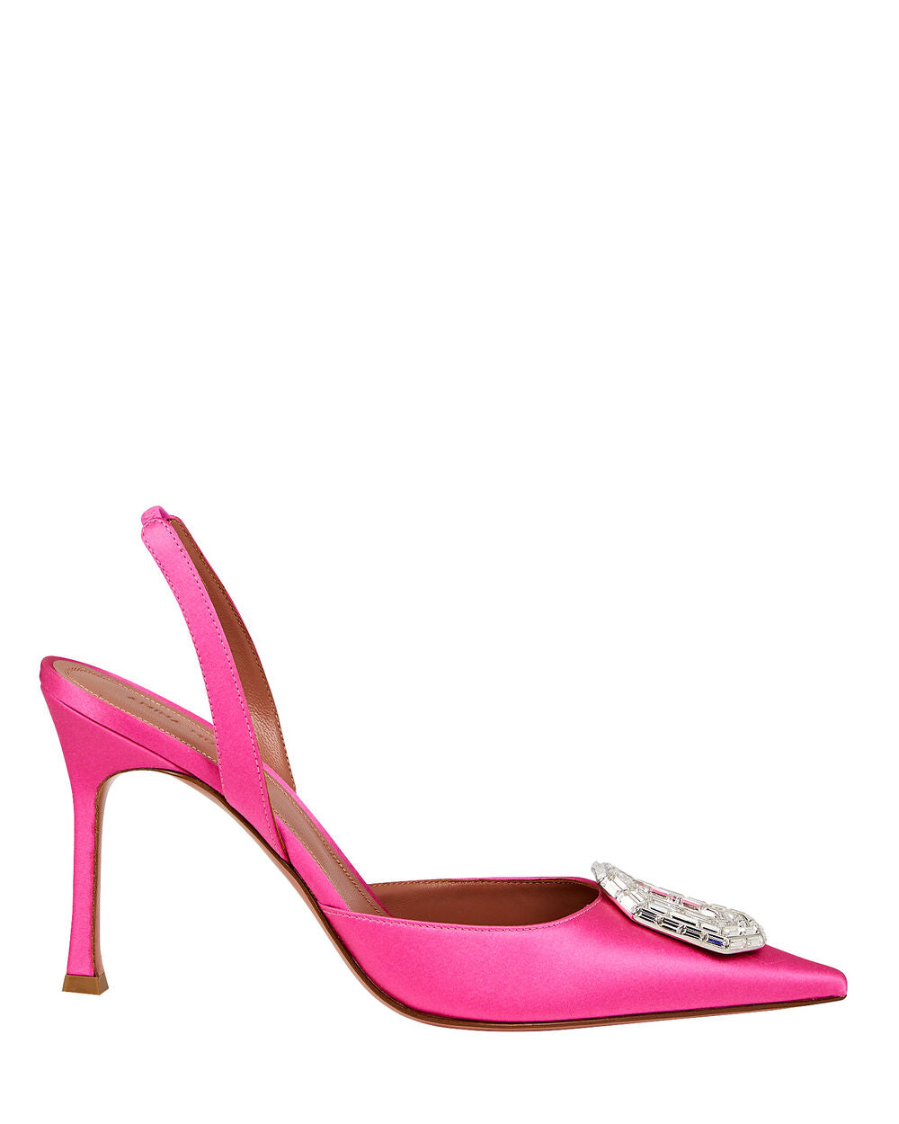 Intermix - Camelia Crystal-Embellished Satin Slingback Pumps -