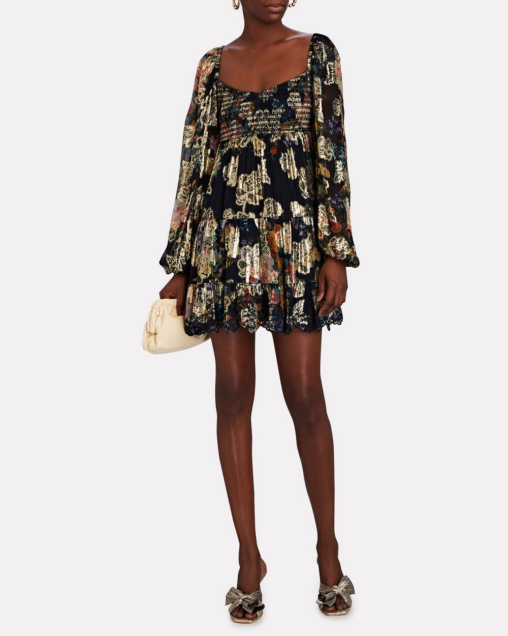 Intermix - Claudia Knotted Plisse' Mules -