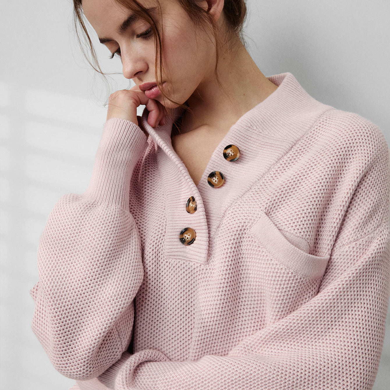 Intermix - Cottonsilk™ Pocket Henley -