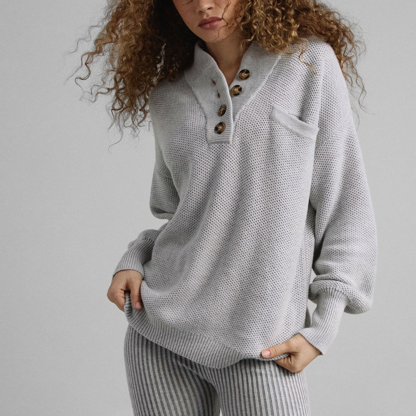 Intermix - Cottonsilk™ Pocket Henley -