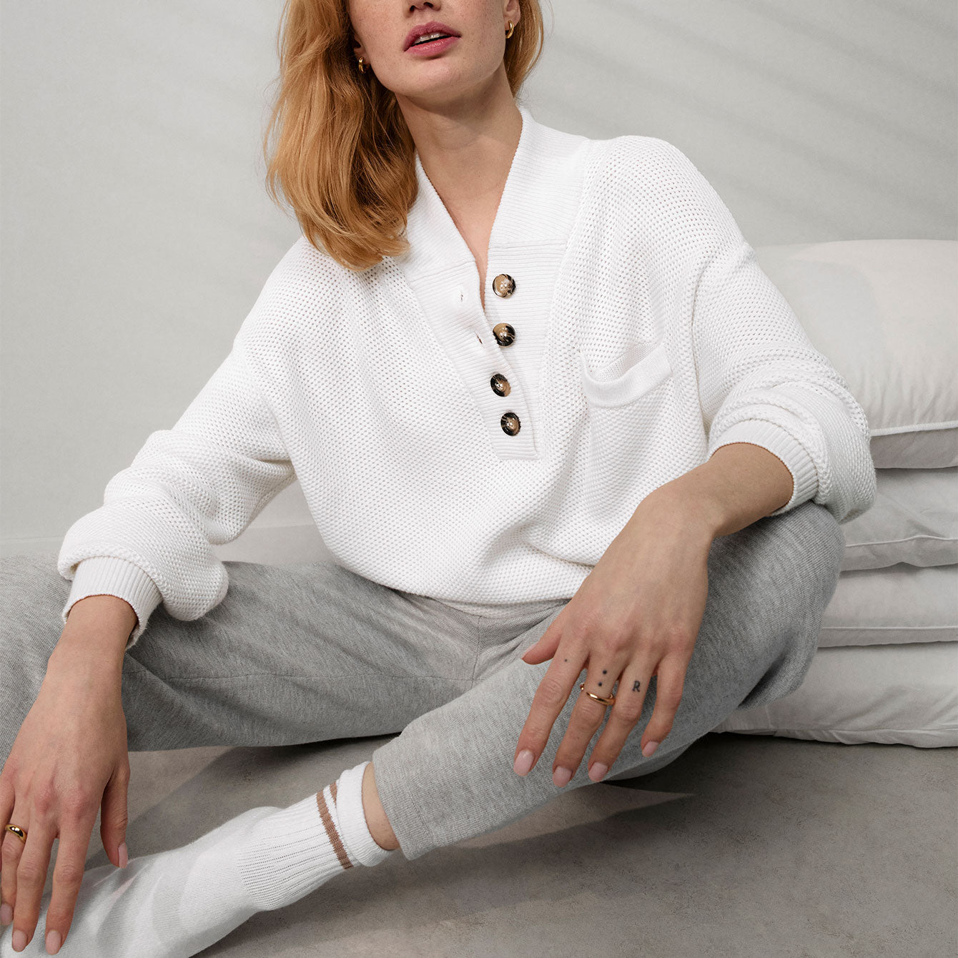 Intermix - Cottonsilk™ Pocket Henley -