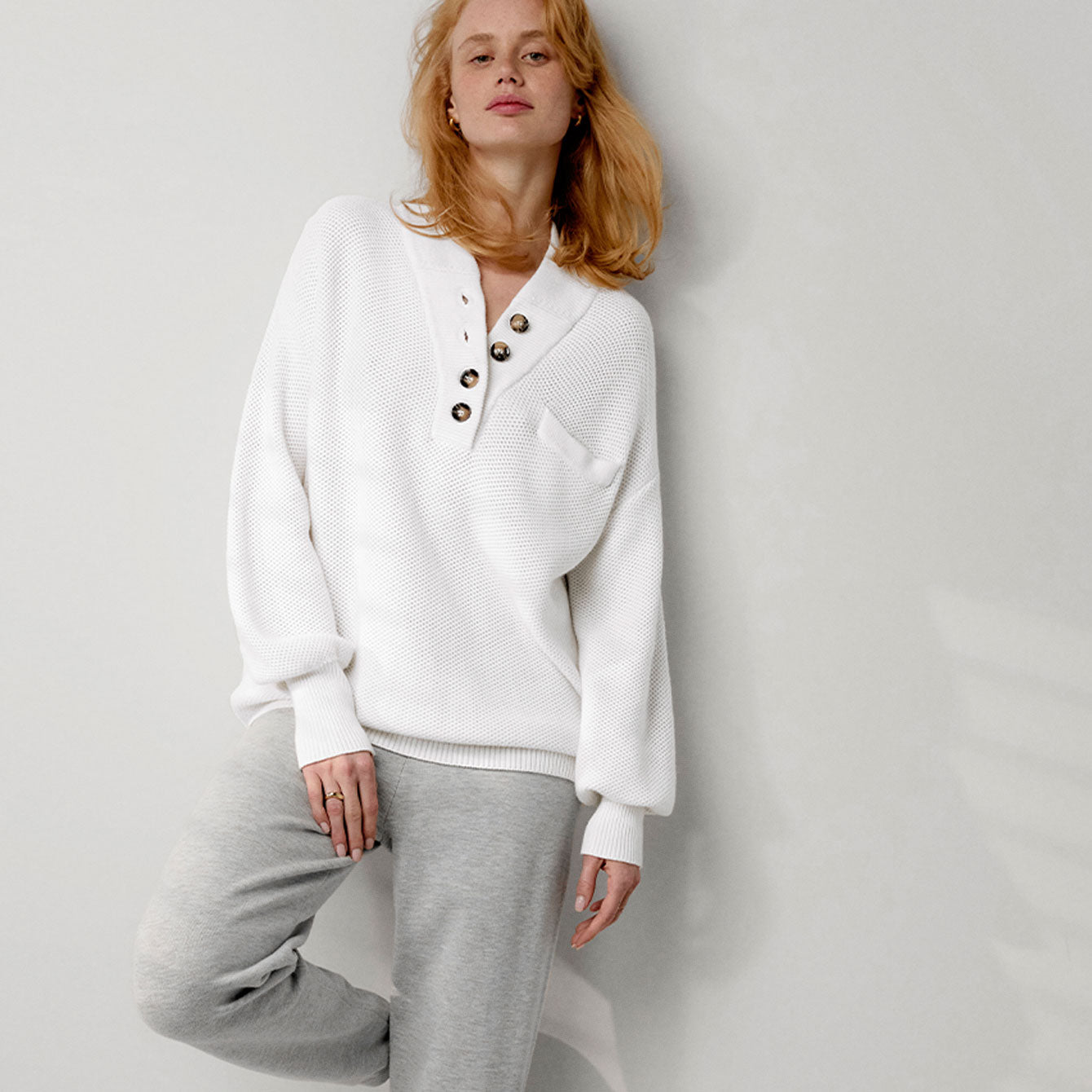 Intermix - Cottonsilk™ Pocket Henley -