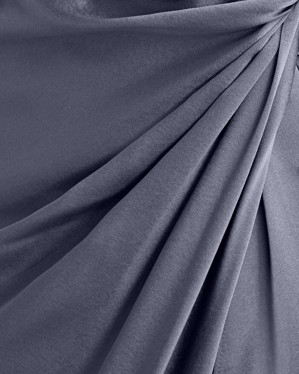 Intermix - Maxine Ruched Silk Midi Skirt -