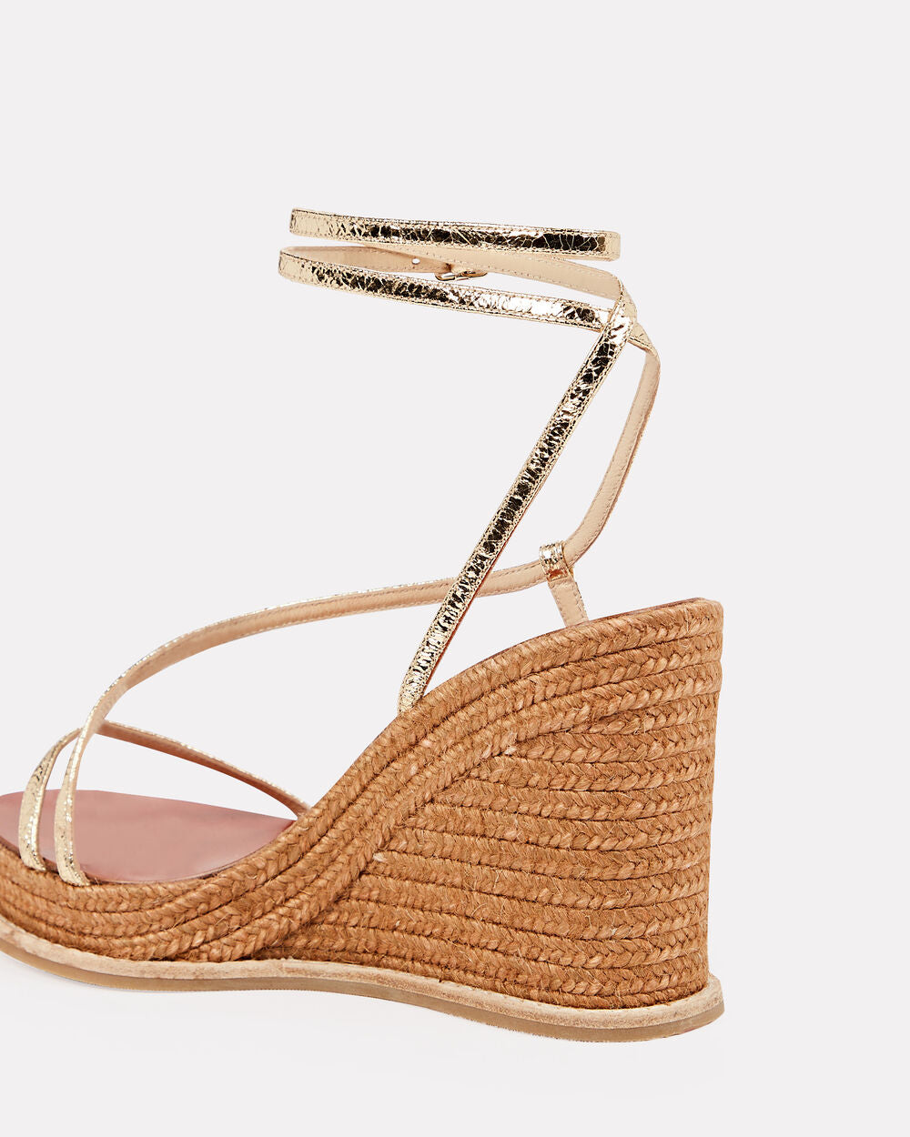 Intermix - Danai 100 Metallic Wedge Espadrille Sandals -