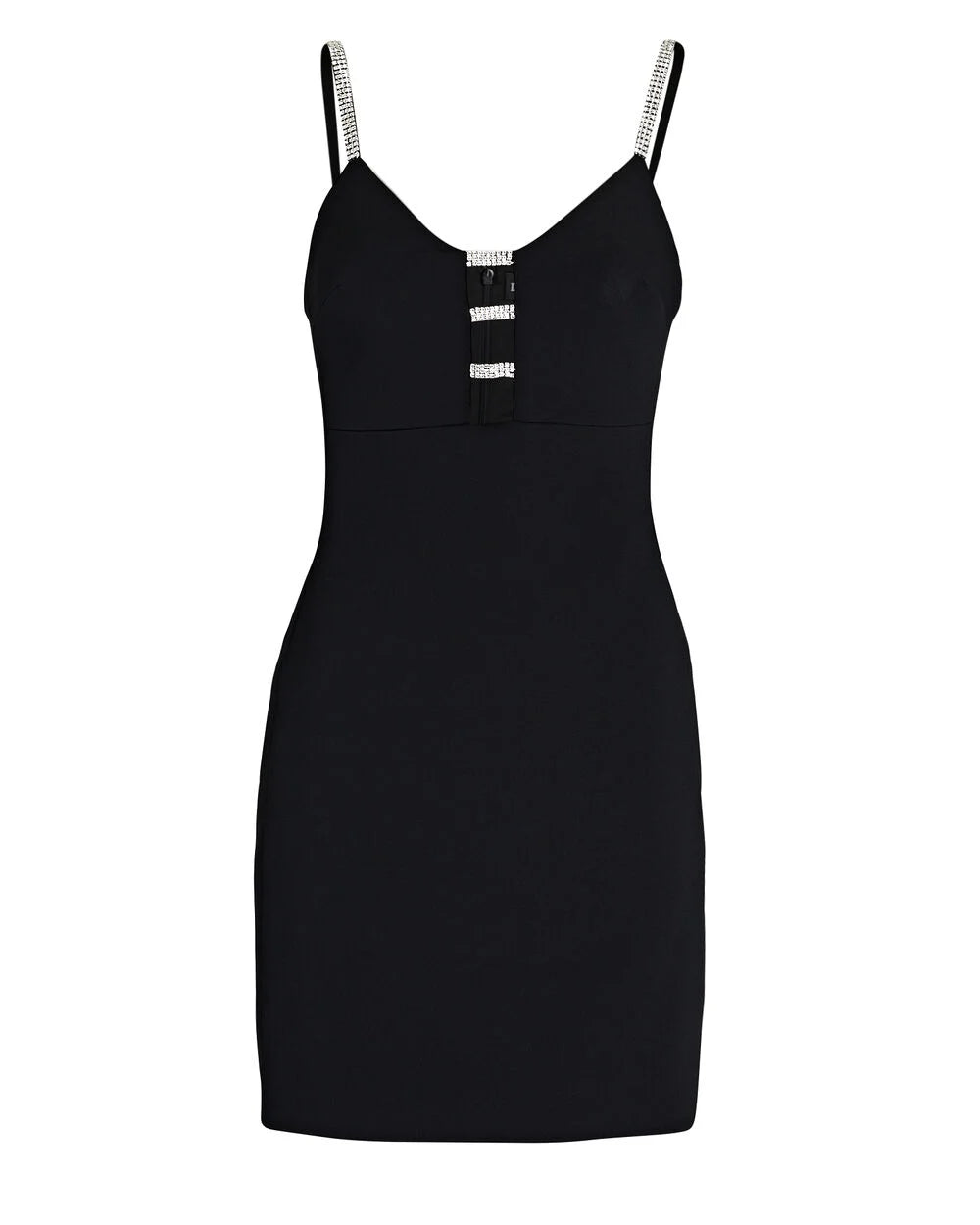 Intermix - Crystal-Embellished Crepe Mini Dress -