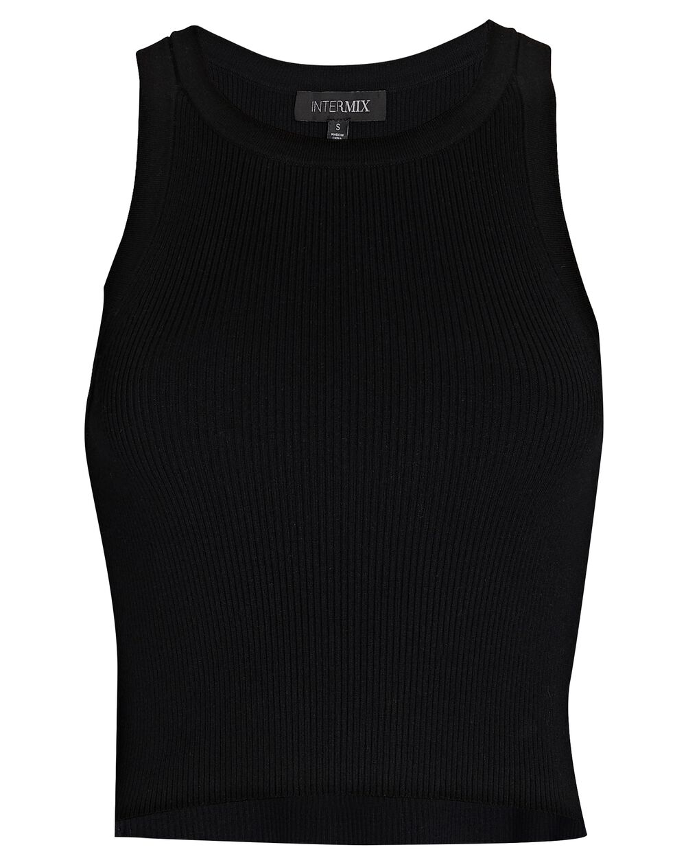 Intermix - Elsie Cropped Rib Knit Tank -