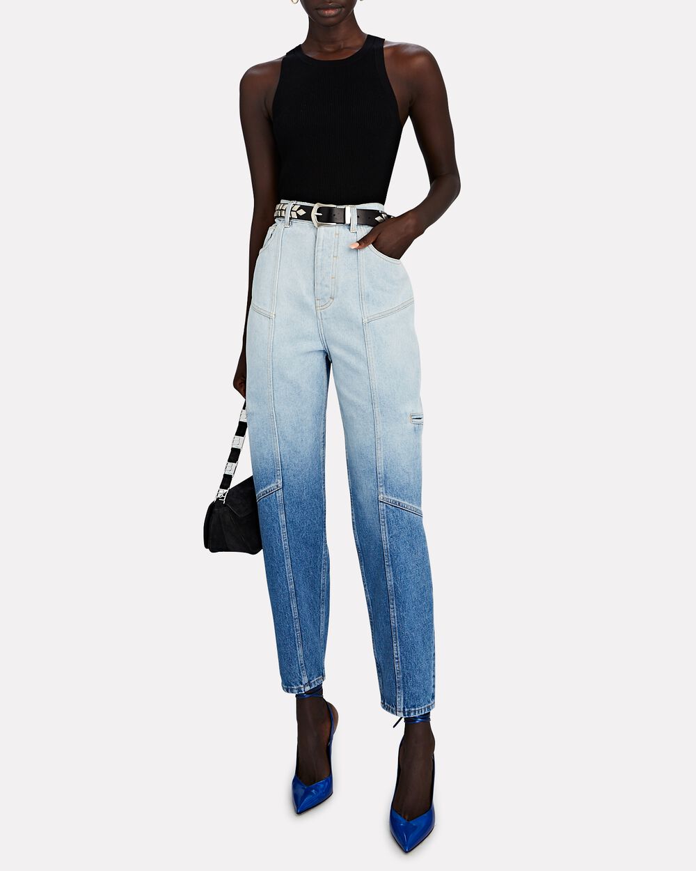 Intermix - Elsie Cropped Rib Knit Tank -