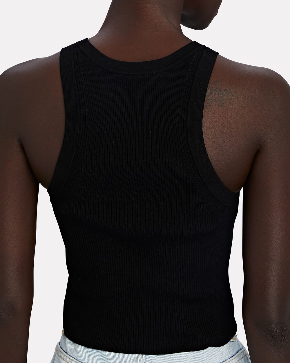 Intermix - Elsie Cropped Rib Knit Tank -