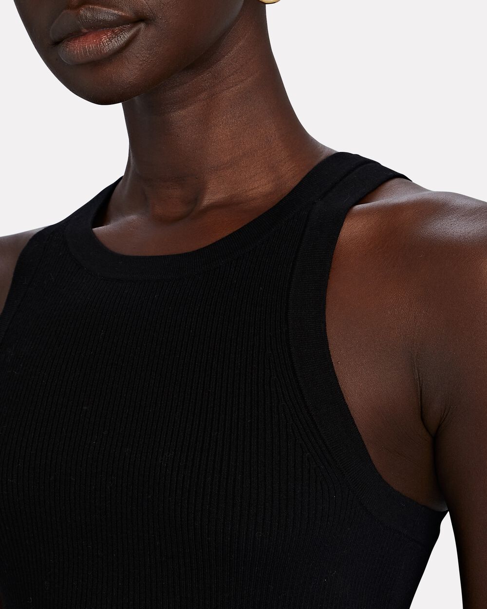 Intermix - Elsie Cropped Rib Knit Tank -