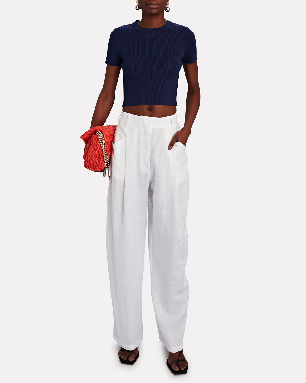Intermix - Katya Rib Knit Crop Top -