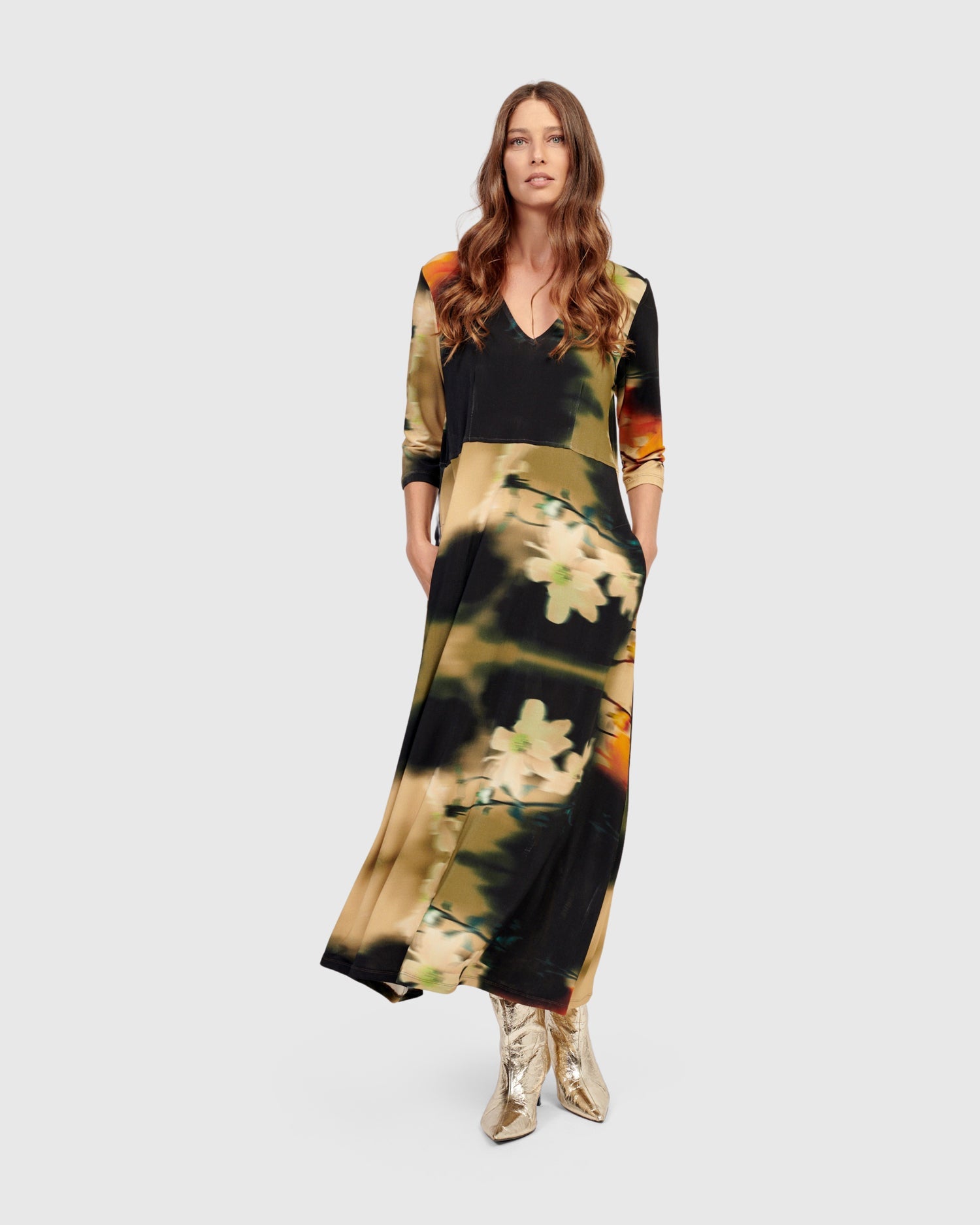 Intermix - Cosmopolitan Maxi Dress, Floral -