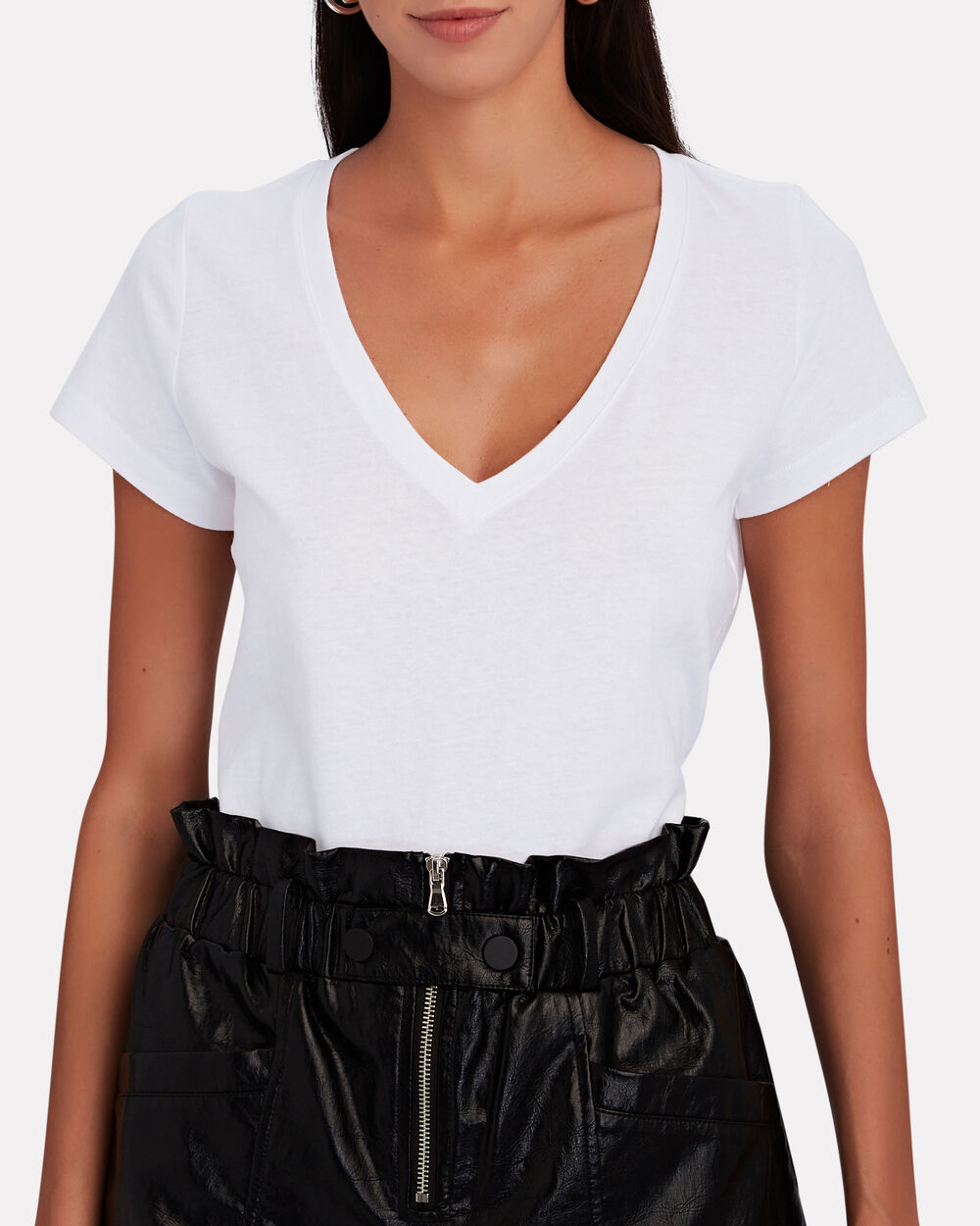 Intermix - Classic V-Neck Jersey T-Shirt -