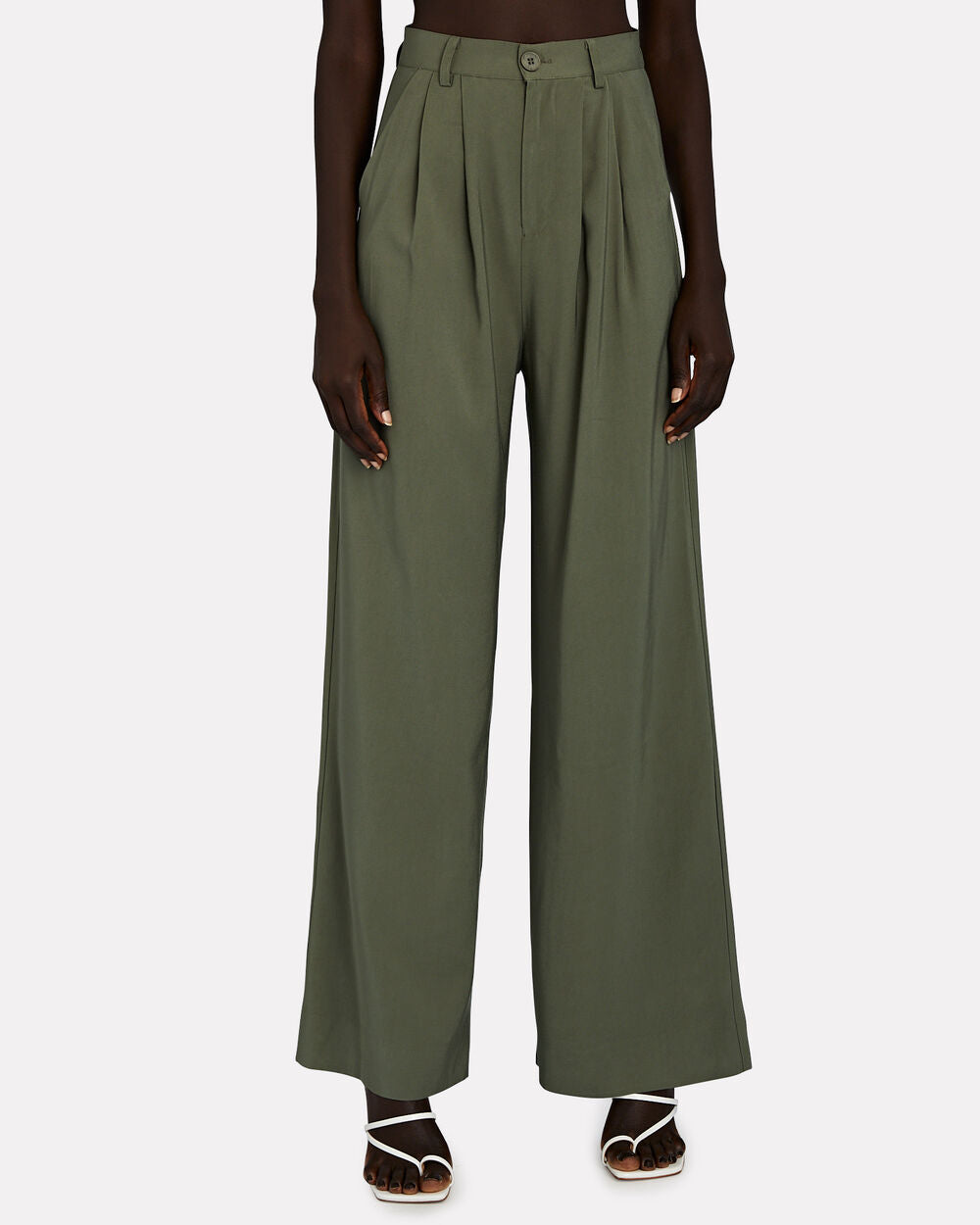 Intermix - Fabi Pleated Wide-Leg Pants -