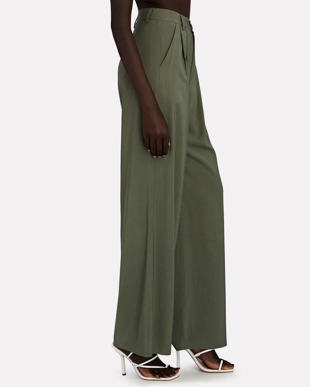 Intermix - Fabi Pleated Wide-Leg Pants -