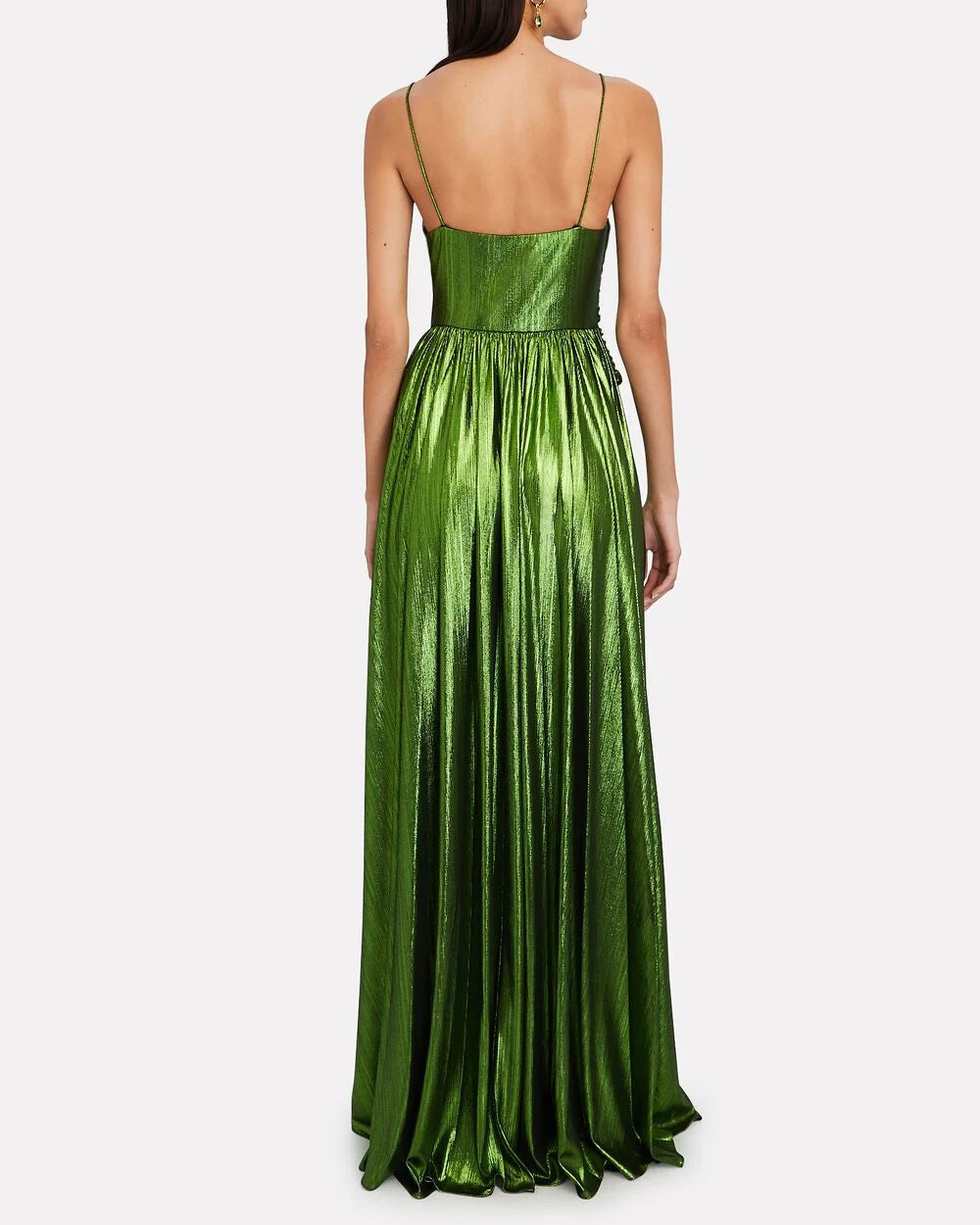 Intermix - Doss Ruched Lame' Maxi Dress -