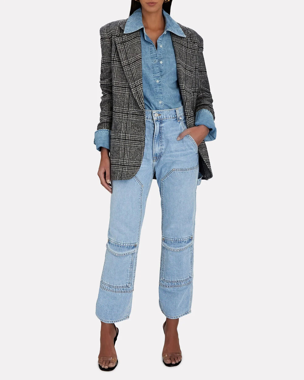 Intermix - Milla Cargo Straight-Leg Jeans -