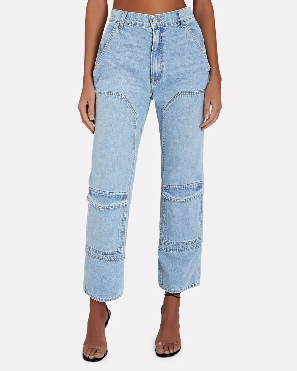 Intermix - Milla Cargo Straight-Leg Jeans -