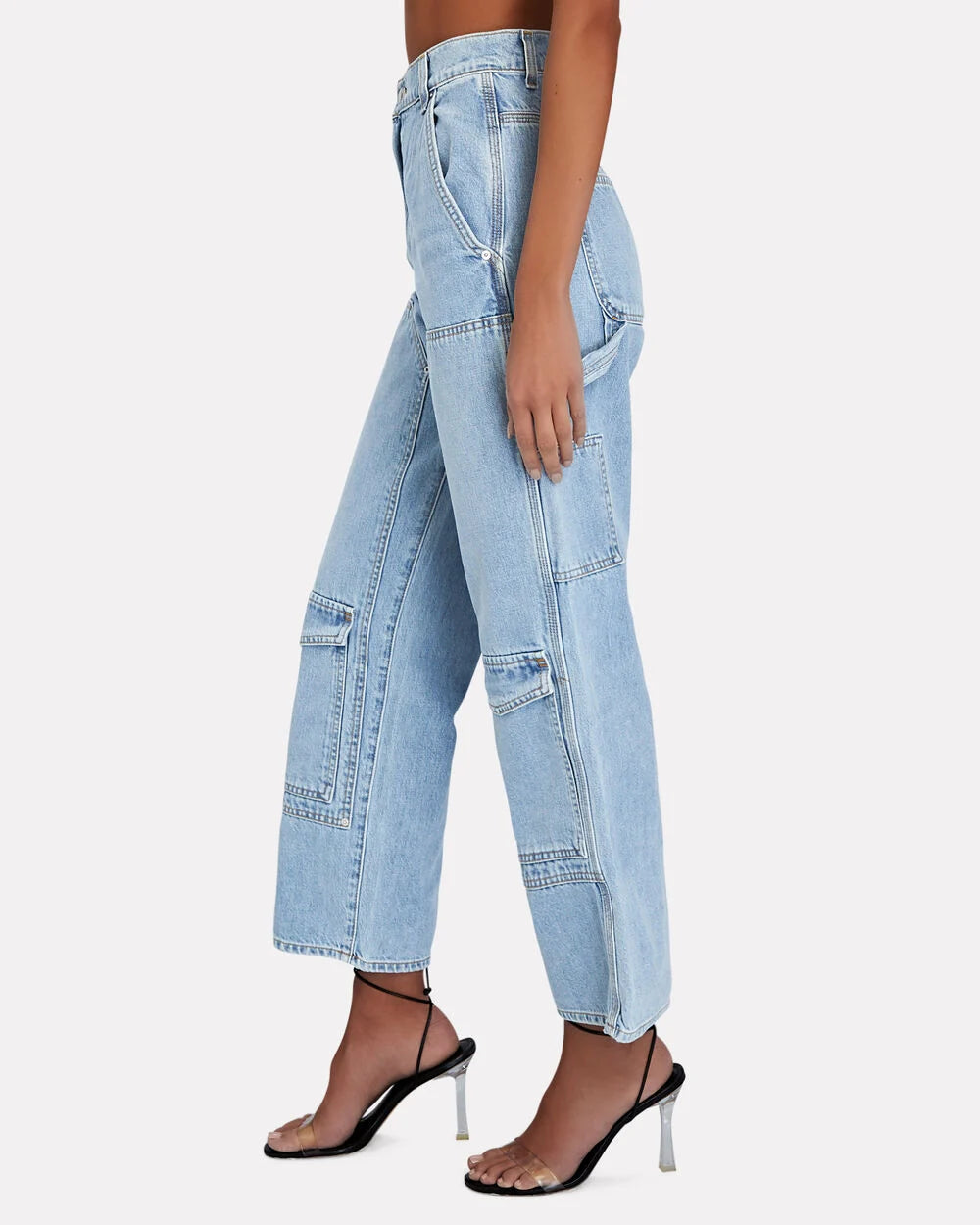 Intermix - Milla Cargo Straight-Leg Jeans -