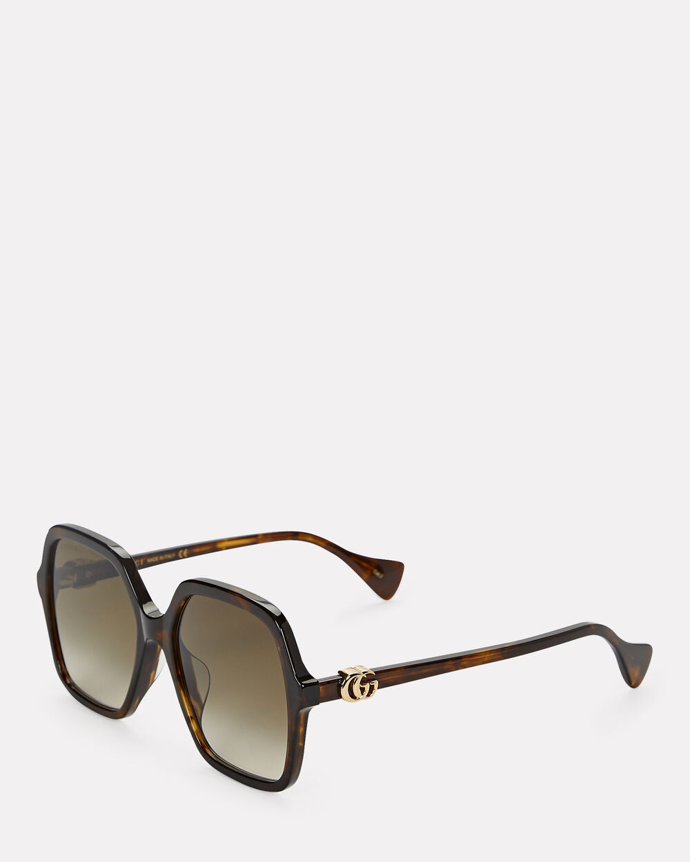 Intermix - Oversized Tortoiseshell Square Sunglasses -