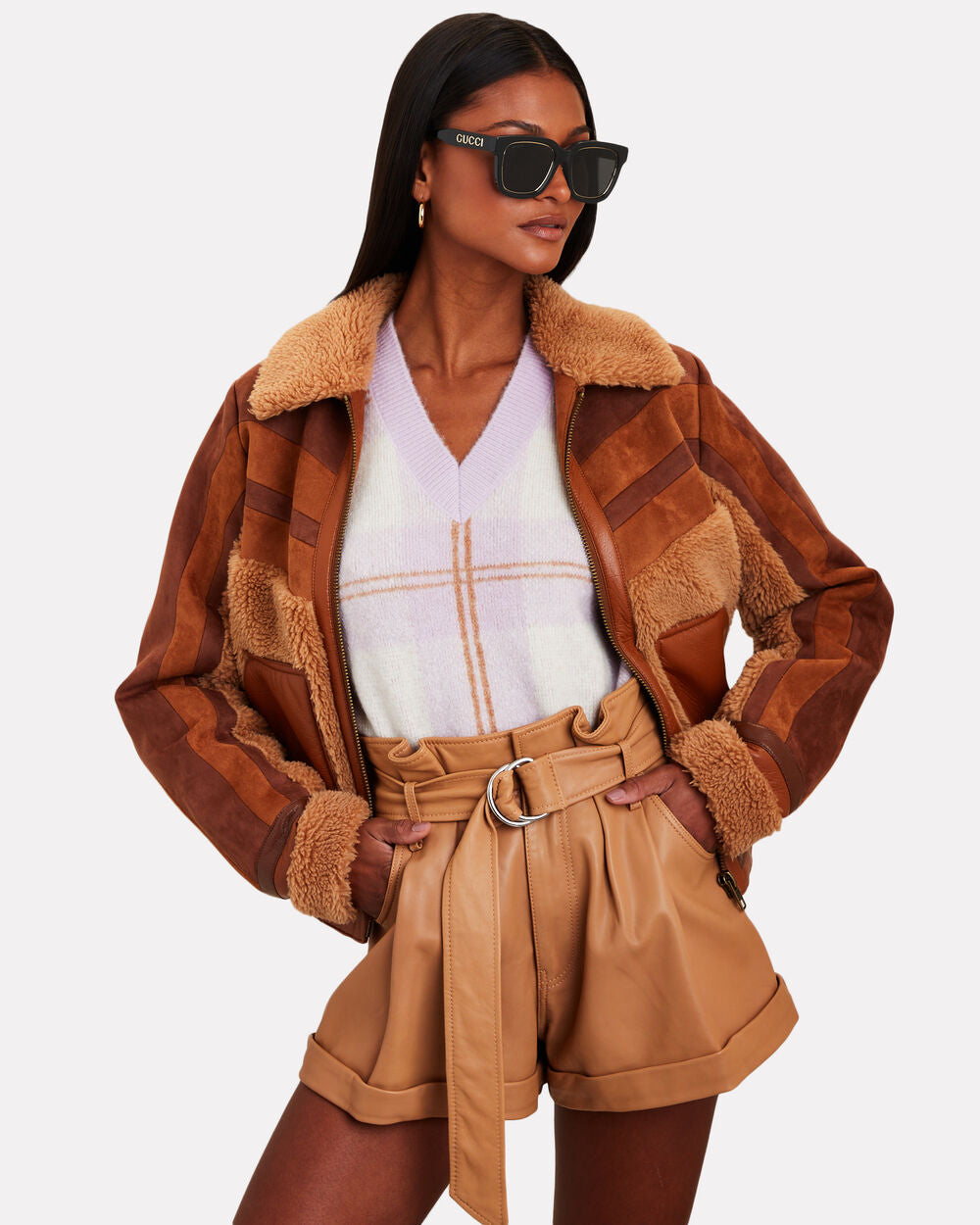 Intermix - Oversized Square Sunglasses -