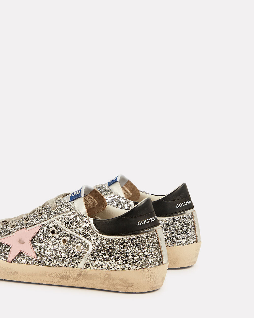 Intermix - Superstar Glitter Low-Top Leather Sneaker -
