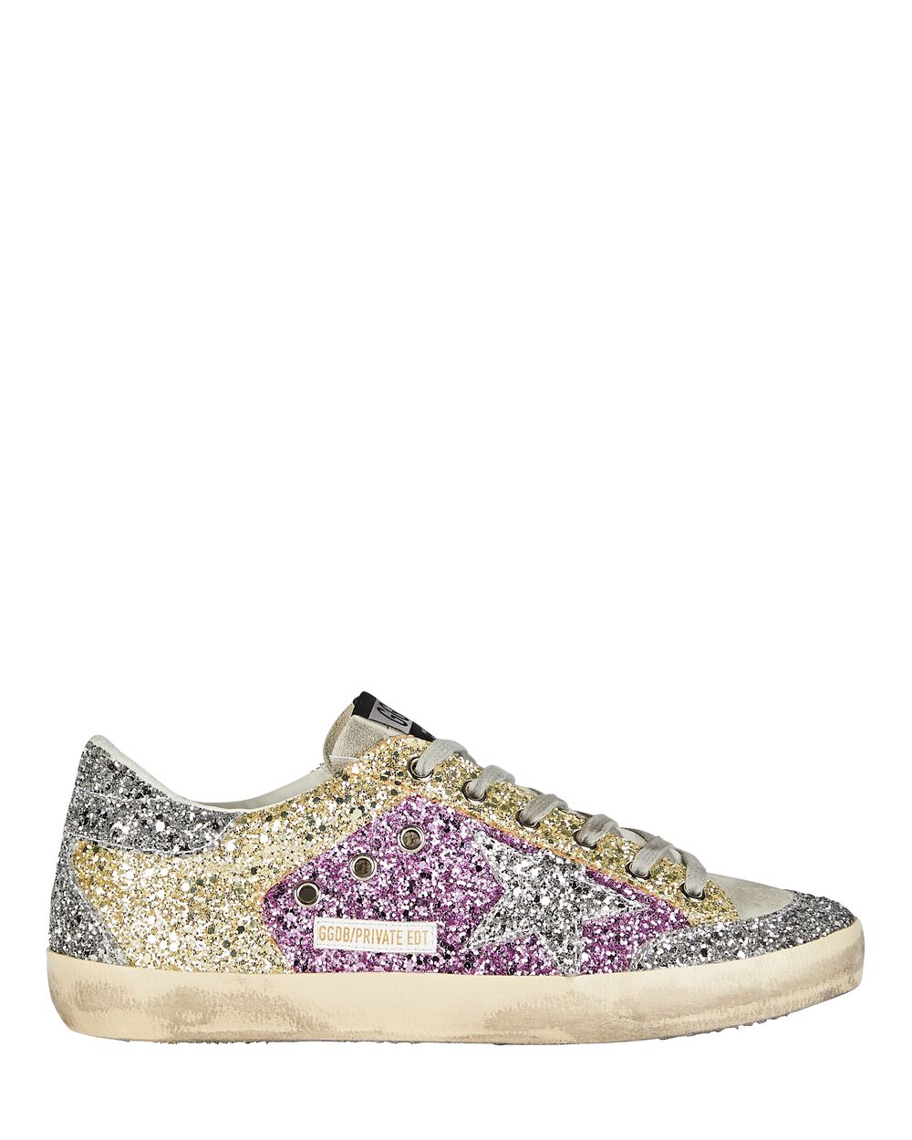 Intermix - Superstar Glitter Low-Top Sneakers -