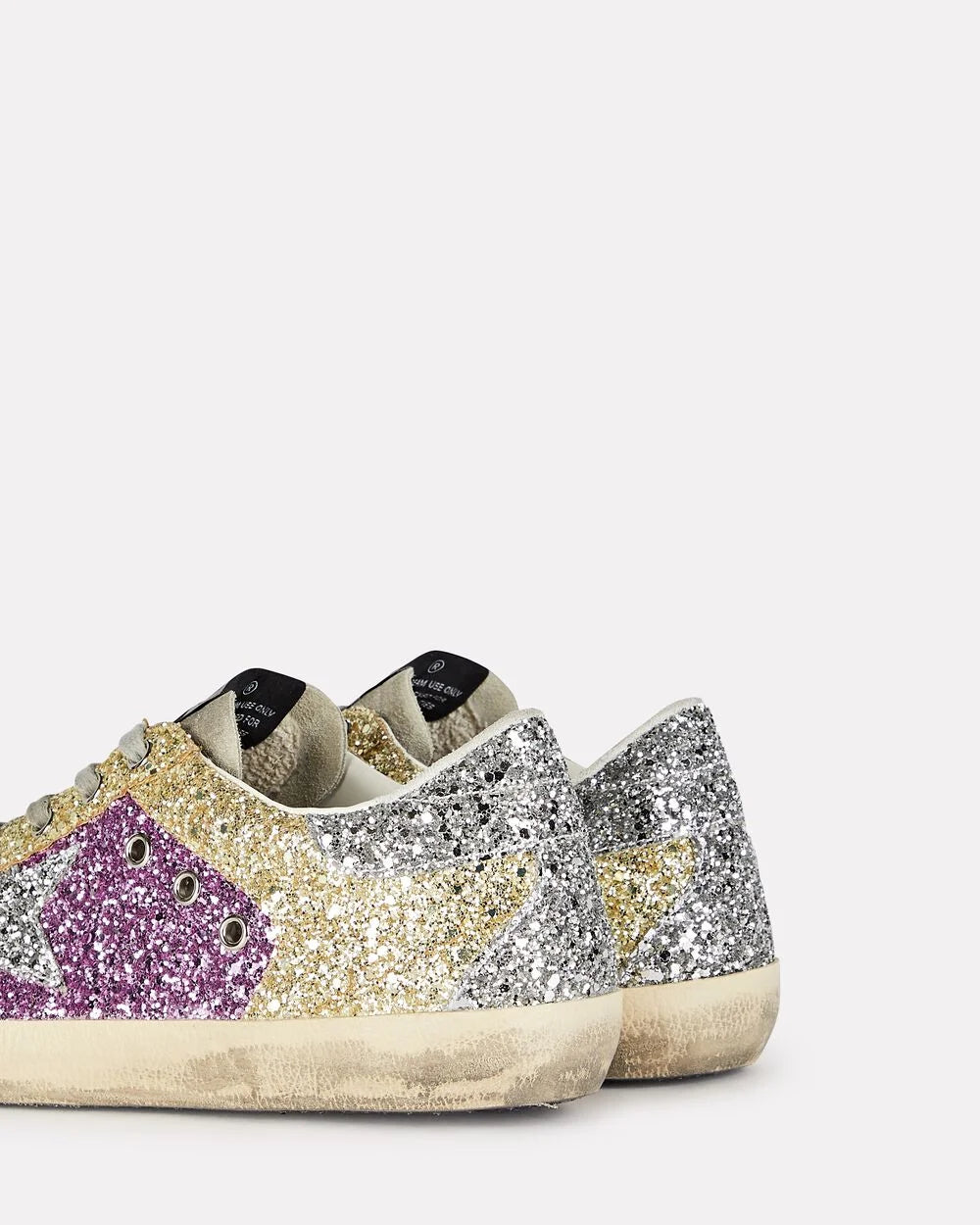 Intermix - Superstar Glitter Low-Top Sneakers -