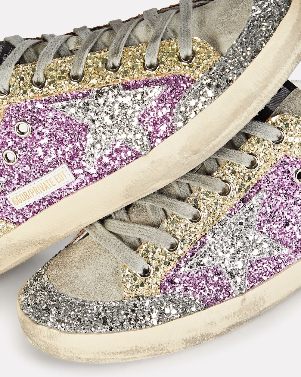 Intermix - Superstar Glitter Low-Top Sneakers -