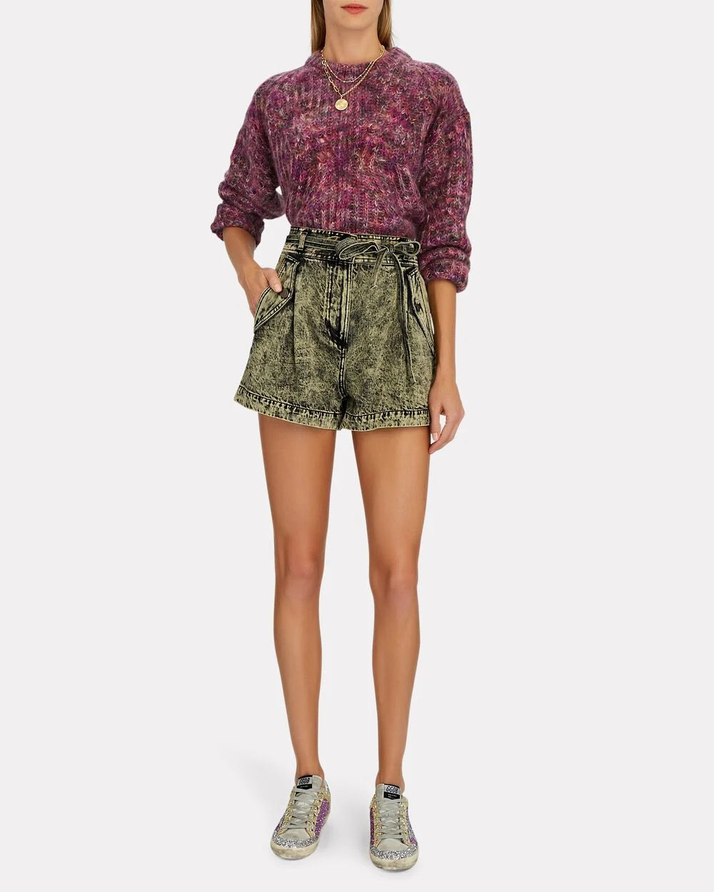 Intermix - Superstar Glitter Low-Top Sneakers -