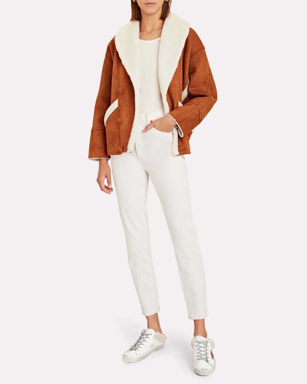 Intermix - Superstar Sabot Shearling-Lined Sneakers -