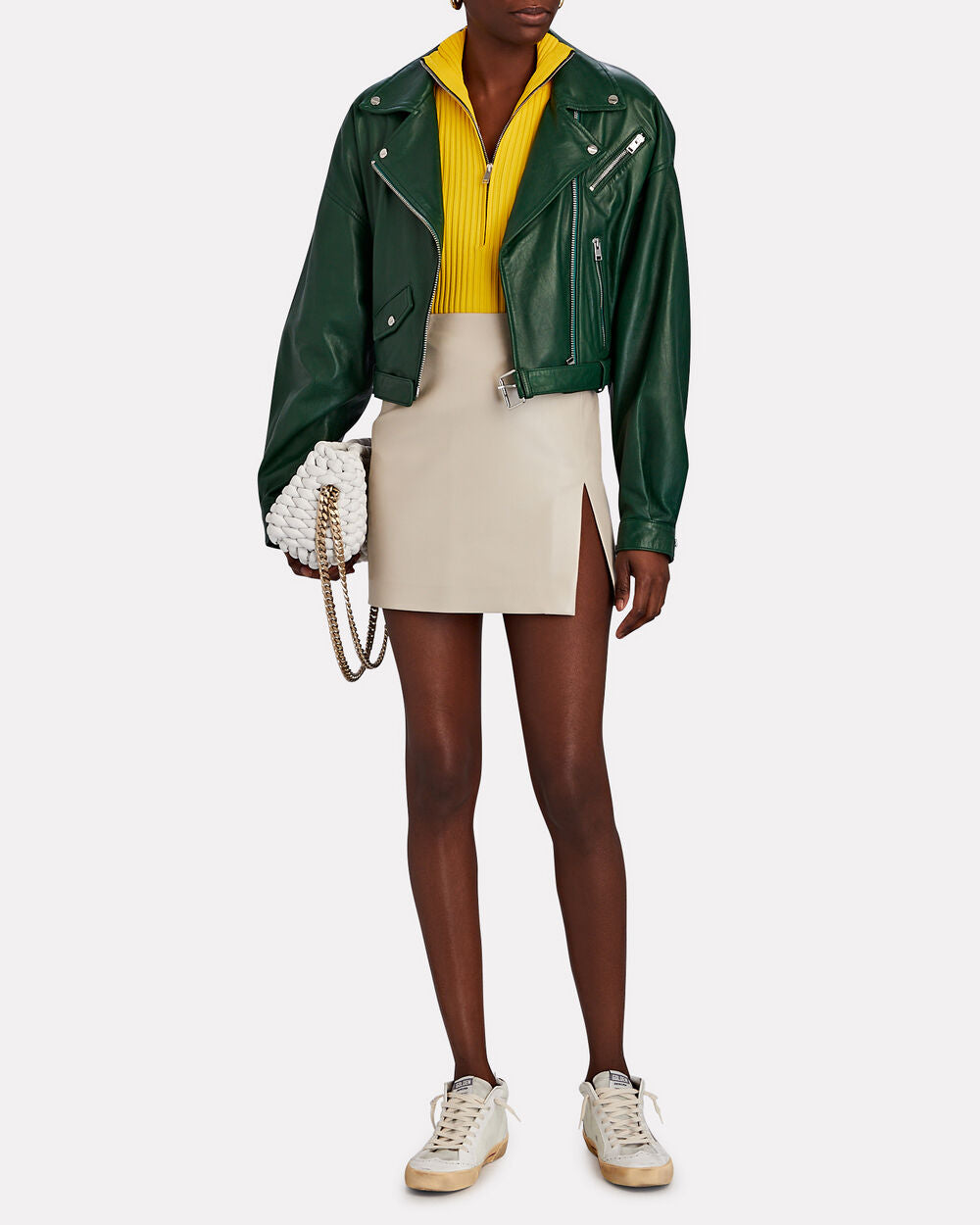 Intermix - Mid Star Leather Sneakers -