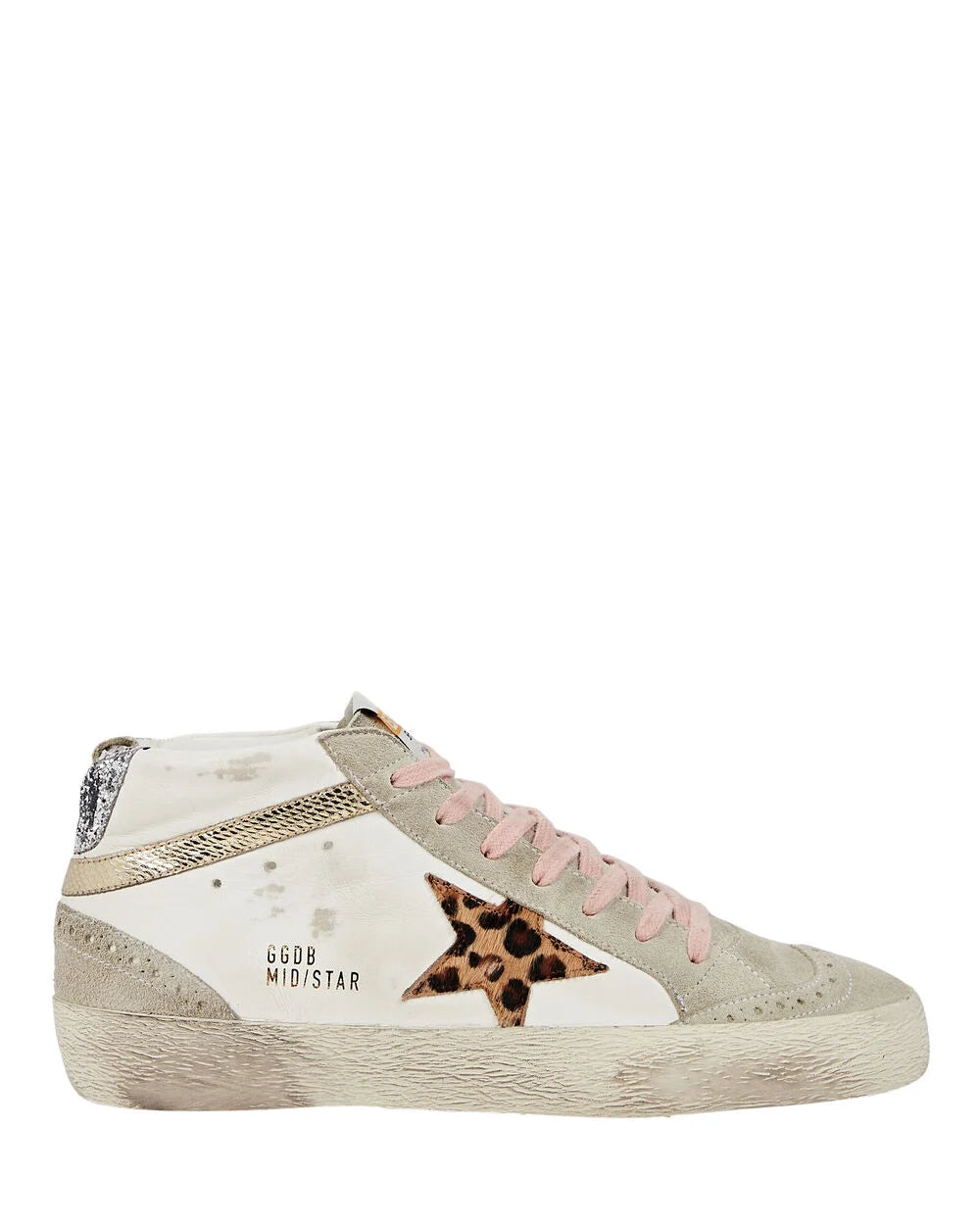 Intermix - Mid Star High-Top Leather Sneakers -
