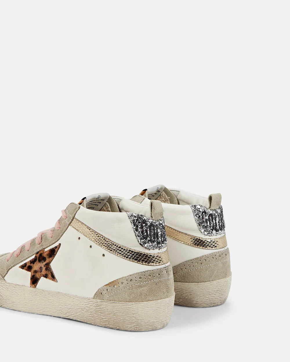 Intermix - Mid Star High-Top Leather Sneakers -