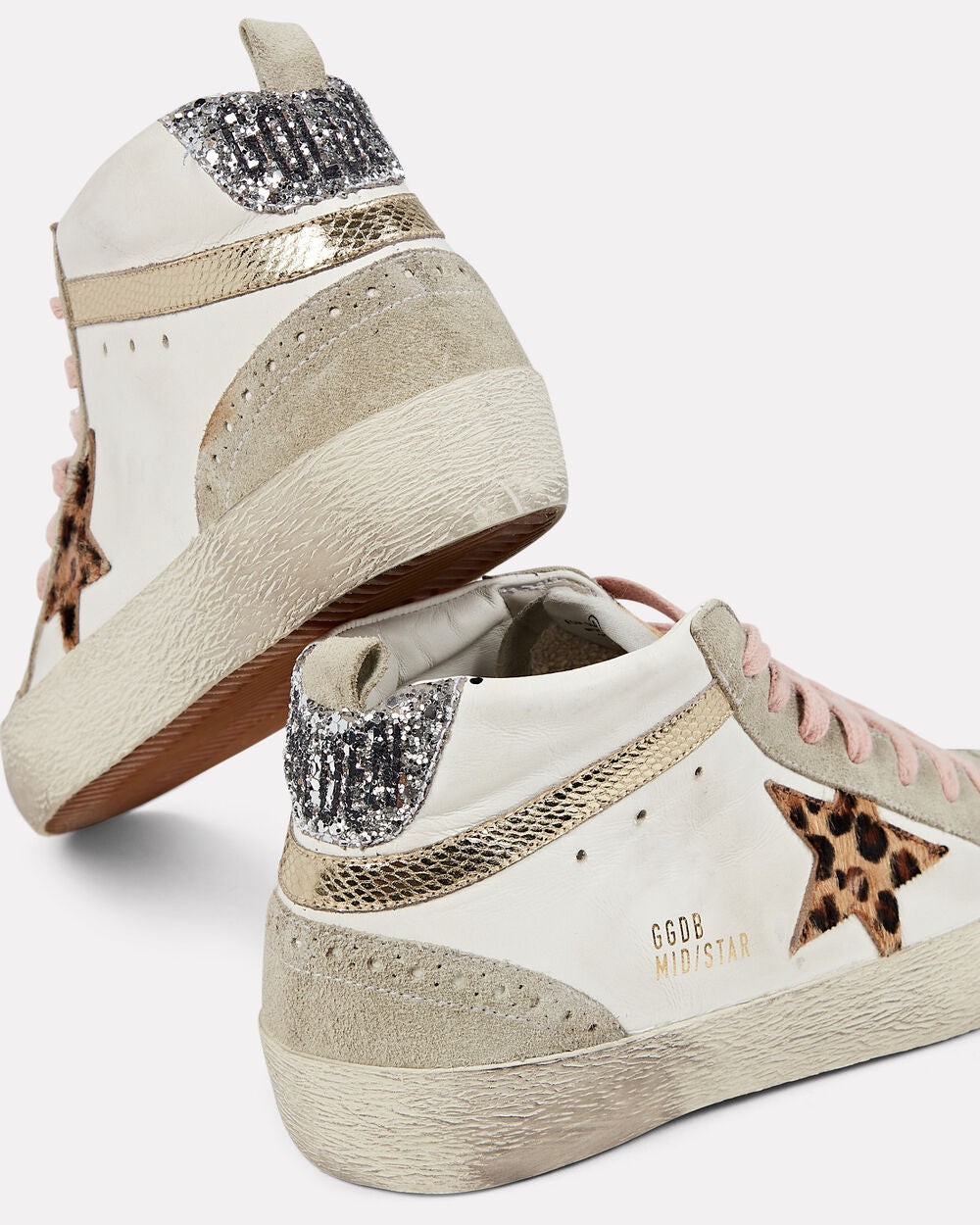 Intermix - Mid Star High-Top Leather Sneakers -