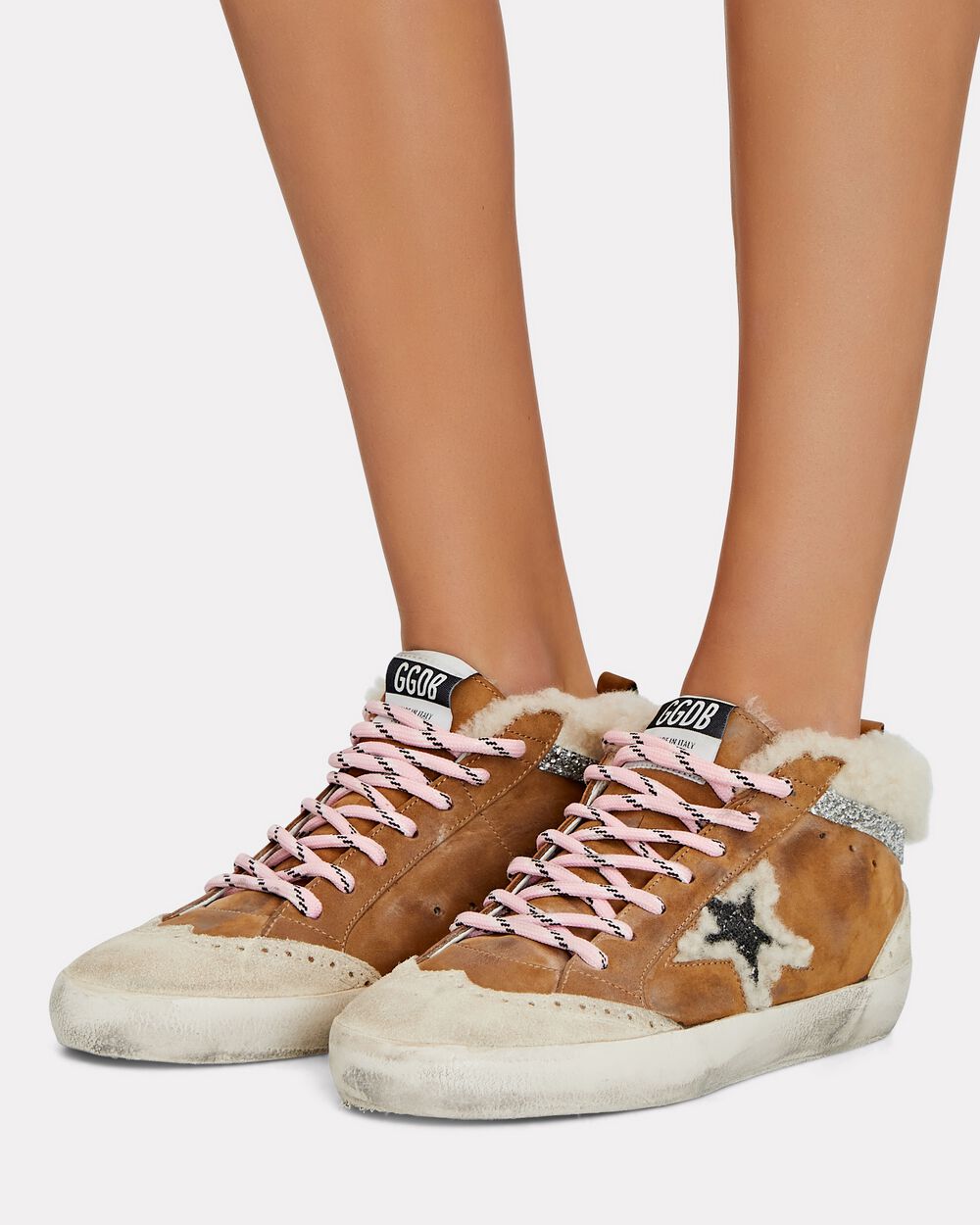 Intermix - Mid Star Shearling Sneakers -