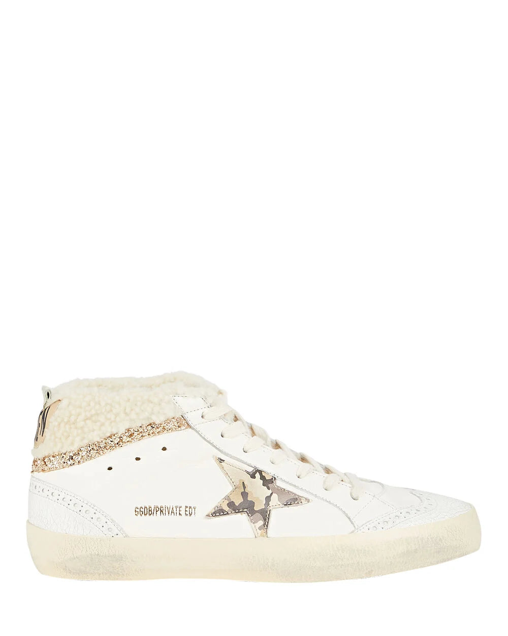 Intermix - Mid Star Shearling-Trimmed Sneakers -