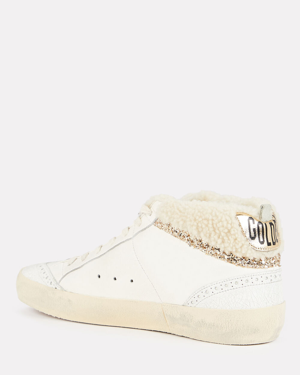 Intermix - Mid Star Shearling-Trimmed Sneakers -